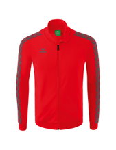 Erima Essential Team Tracktop Sports Jacket - comfortable, ribbed cuffs, side pockets red/grey boys